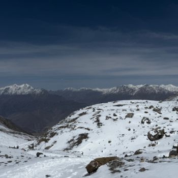 The view from the summit of the Thorong La Pass is just breathtaking.